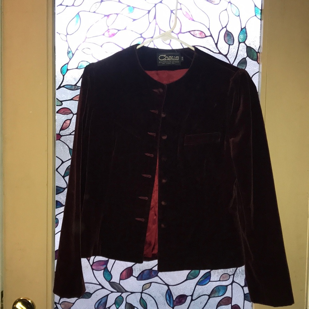 Cropped Velvet jacket